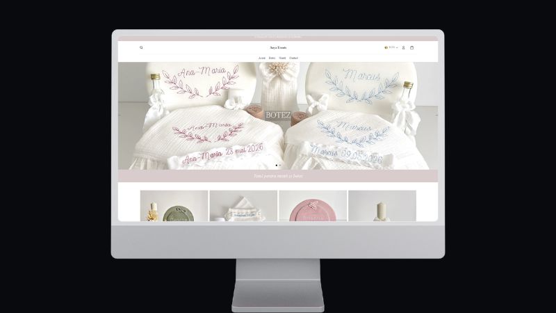 Anya Events Shopify store product page